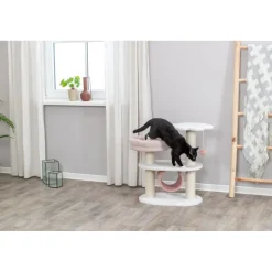 TRIXIE Kratzbaum Isabella, weiß/altrosa | 70 cm