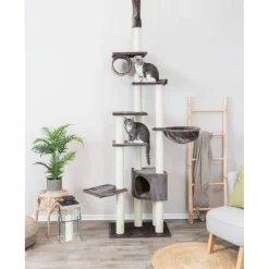 TRIXIE Kratzbaum Madrid, deckenhoch, platingrau | 245–270 cm