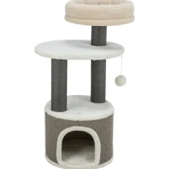 TRIXIE Kratzbaum Marco, weiß/beige/grau | 85 cm