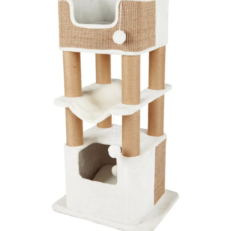 TRIXIE Kratzbaum XXL Lucano, weiß/taupe | 110 cm