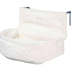 TRIXIE Kuschelsack für Heizkörper, Kurzhaarplüsch, weiß | 45 x 13 x 33 cm
