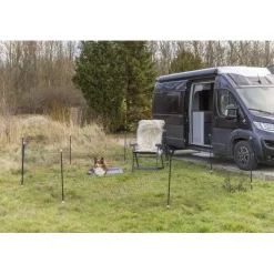 TRIXIE Mobiler Hundezaun,schwarz, 15m