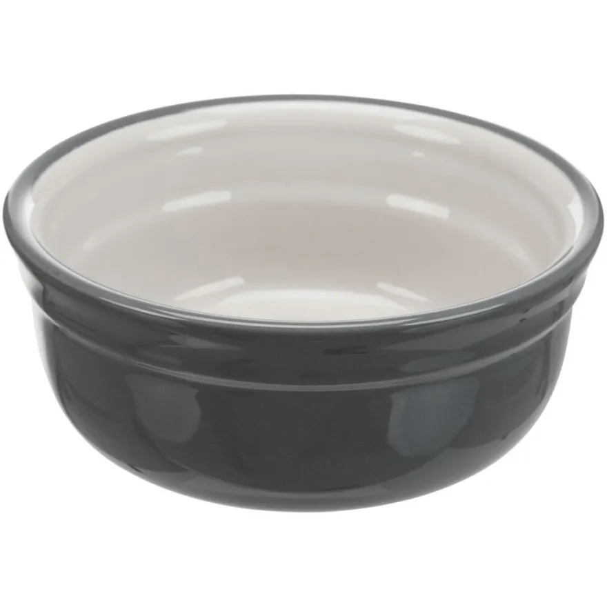 TRIXIE Napf-Set, Keramik/Metall, petrol/hellpetrol/grau/hellgrau | 2 × 0,6 l