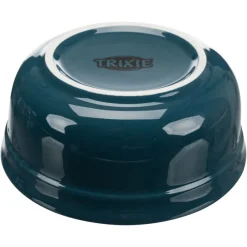 TRIXIE Napf-Set, Keramik/Metall, petrol/hellpetrol/grau/hellgrau | 2 × 0,6 l