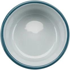 TRIXIE Napf-Set, Keramik/Metall, petrol/hellpetrol/grau/hellgrau | 2 × 0,6 l