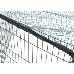 TRIXIE natura Freilaufgehege mit Schutznetz, pulverbesch., grün | ø 150 x 57 cm
