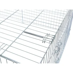 TRIXIE natura Freilaufgehege mit Abdeckung, Metall | 144 x 58 x 116 cm