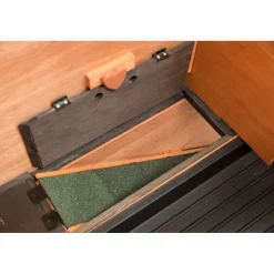 TRIXIE natura Meerschweinchenstall mit Freilaufgehege, braun | 104 x 97 x 52 cm