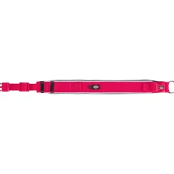 TRIXIE Premium Halsband, extra breit, fuchsia/grafit | L–XL: 53-62 cm/50 mm