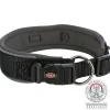 TRIXIE Premium Halsband, extra breit, schwarz/grafit | L–XL: 53-62 cm/50 mm