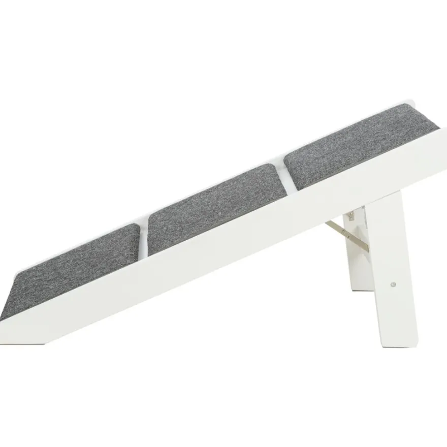 TRIXIE Rampe, ausklappbare Stufen, MDF,weiß | 44 x 46 x 106 cm