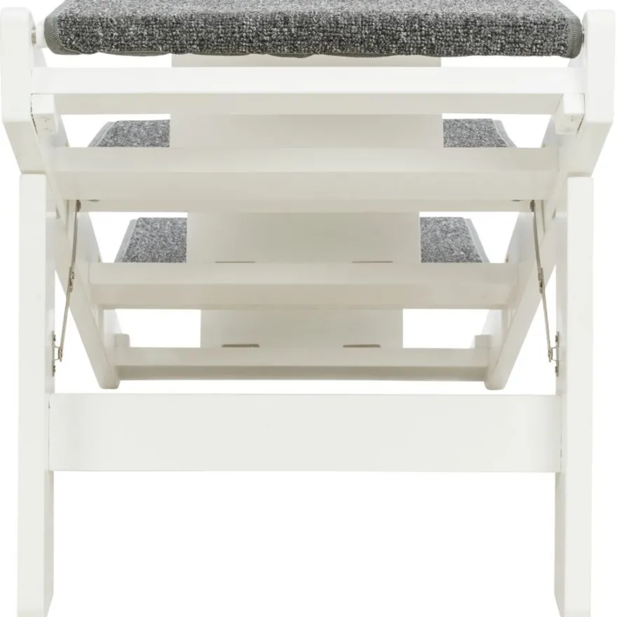 TRIXIE Rampe, ausklappbare Stufen, MDF,weiß | 44 x 46 x 106 cm