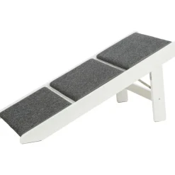 TRIXIE Rampe, ausklappbare Stufen, MDF,weiß | 44 x 46 x 106 cm