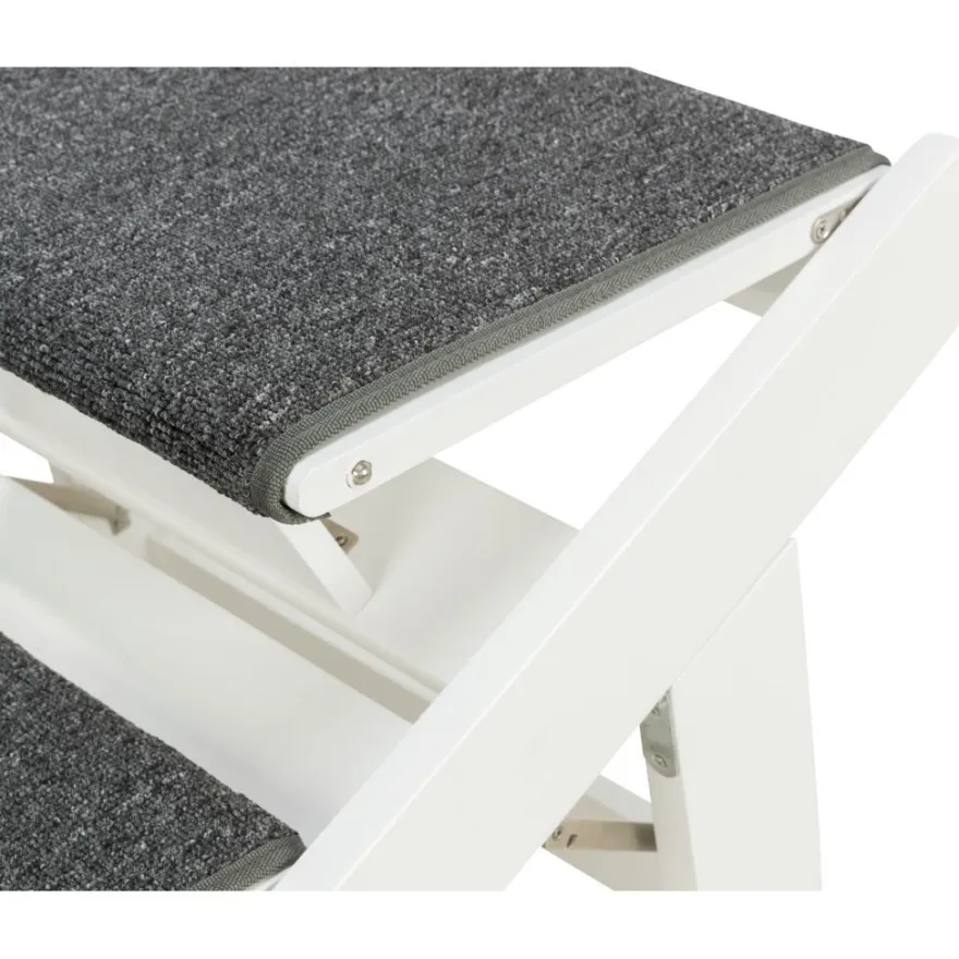 TRIXIE Rampe, ausklappbare Stufen, MDF,weiß | 44 x 46 x 106 cm