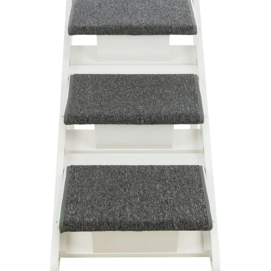 TRIXIE Rampe, ausklappbare Stufen, MDF,weiß | 44 x 46 x 106 cm