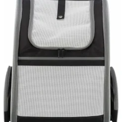 TRIXIE Rucksack Chloe, hellgrau/schwarz | 39 x 43 x 27 cm