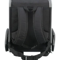 TRIXIE Rucksack Chloe, hellgrau/schwarz | 39 x 43 x 27 cm