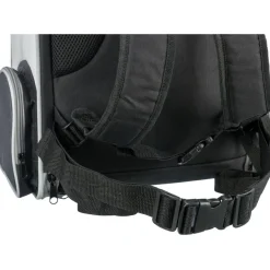 TRIXIE Rucksack Chloe, hellgrau/schwarz | 39 x 43 x 27 cm