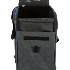 TRIXIE Rucksack & Tasche Tara 2 in 1, grau/blau | 25 x 38 x 50 cm