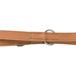 TRIXIE Rustic Fettleder-V-Leine Heartbeat, 2m, braun | L–XL: 2.00 m/25 mm