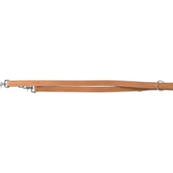 TRIXIE Rustic Fettleder-V-Leine Heartbeat, 2m, braun | L–XL: 2.00 m/25 mm