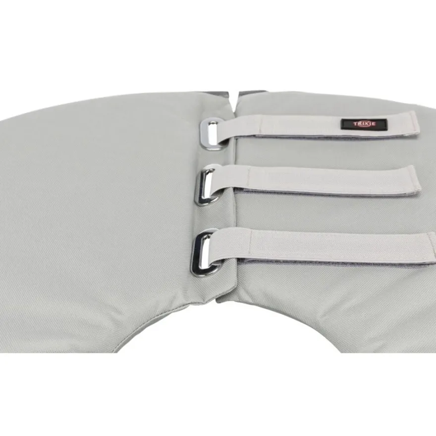 TRIXIE Schutzkragen, Polyester/Schaumstoff, grau | S: 30–34 cm/19.5 cm
