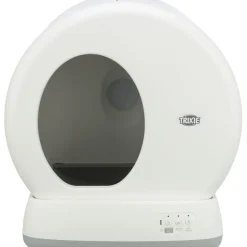 TRIXIE Selbstreinigende Katzentoilette, Kunststoff, weiß | 53 x 55.5 x 52 cm