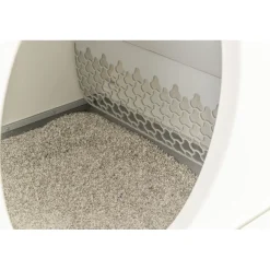 TRIXIE Selbstreinigende Katzentoilette, Kunststoff, weiß | 53 x 55.5 x 52 cm