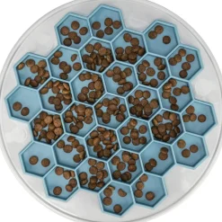 TRIXIE Slow Feeding Futterplatte Hive, grau/blau | ø 30 cm