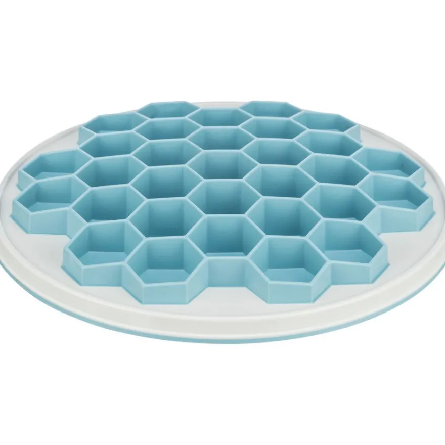 TRIXIE Slow Feeding Futterplatte Hive, grau/blau | ø 30 cm