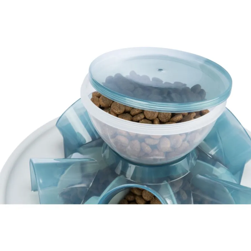 TRIXIE Slow Feeding Tunnel, blau/grau | ø 28 × 14 cm