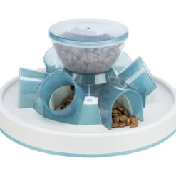 TRIXIE Slow Feeding Tunnel, blau/grau | ø 28 × 14 cm