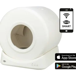 TRIXIE Smarte Katzentoilette, weiß | 51 × 56 × 54 cm