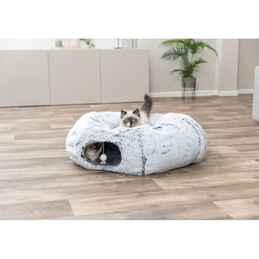 TRIXIE Spieltunnel Harvey, grau | ø 25 × 160 cm
