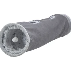 TRIXIE Spieltunnel Harvey, Plüsch, grau | ø 27 x 116 cm