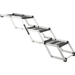 TRIXIE 3-stufige Falt-Treppe, Aluminium/Kunststoff/TPR