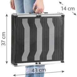 TRIXIE 3-stufige Falt-Treppe, Aluminium/Kunststoff/TPR