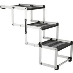 TRIXIE 3-stufige Falt-Treppe, Aluminium/Kunststoff/TPR