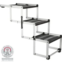 TRIXIE 3-stufige Falt-Treppe, Aluminium/Kunststoff/TPR
