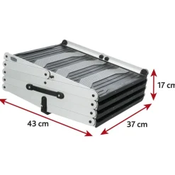 TRIXIE 4-stufige Falt-Treppe, Aluminium/Kunststoff/TPR