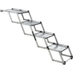 TRIXIE 4-stufige Falt-Treppe, Aluminium/Kunststoff/TPR