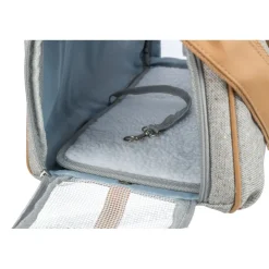 TRIXIE Tasche Helen, grau/hellbraun | 19 x 28 x 40 cm
