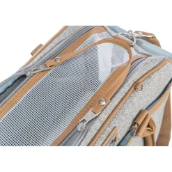 TRIXIE Tasche Helen, grau/hellbraun | 19 x 28 x 40 cm