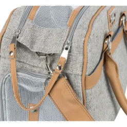 TRIXIE Tasche Helen, grau/hellbraun | 19 x 28 x 40 cm