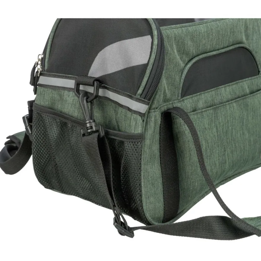 TRIXIE Tasche Madison, olivgrün | 19 x 28 x 42 cm