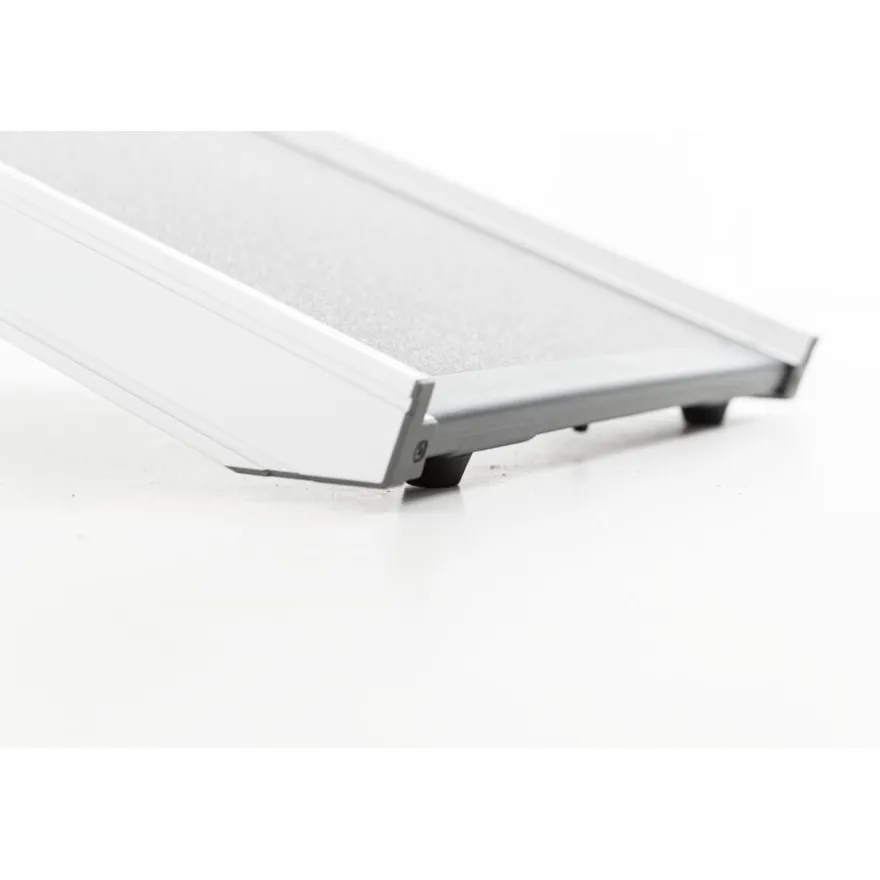TRIXIE Teleskop-Rampe, Aluminium/Kunststoff/Sandpapier, grau | 43 x 100-180 cm