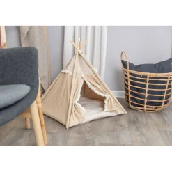 TRIXIE Tipi Boho, beige | 55 x 65 x 55 cm