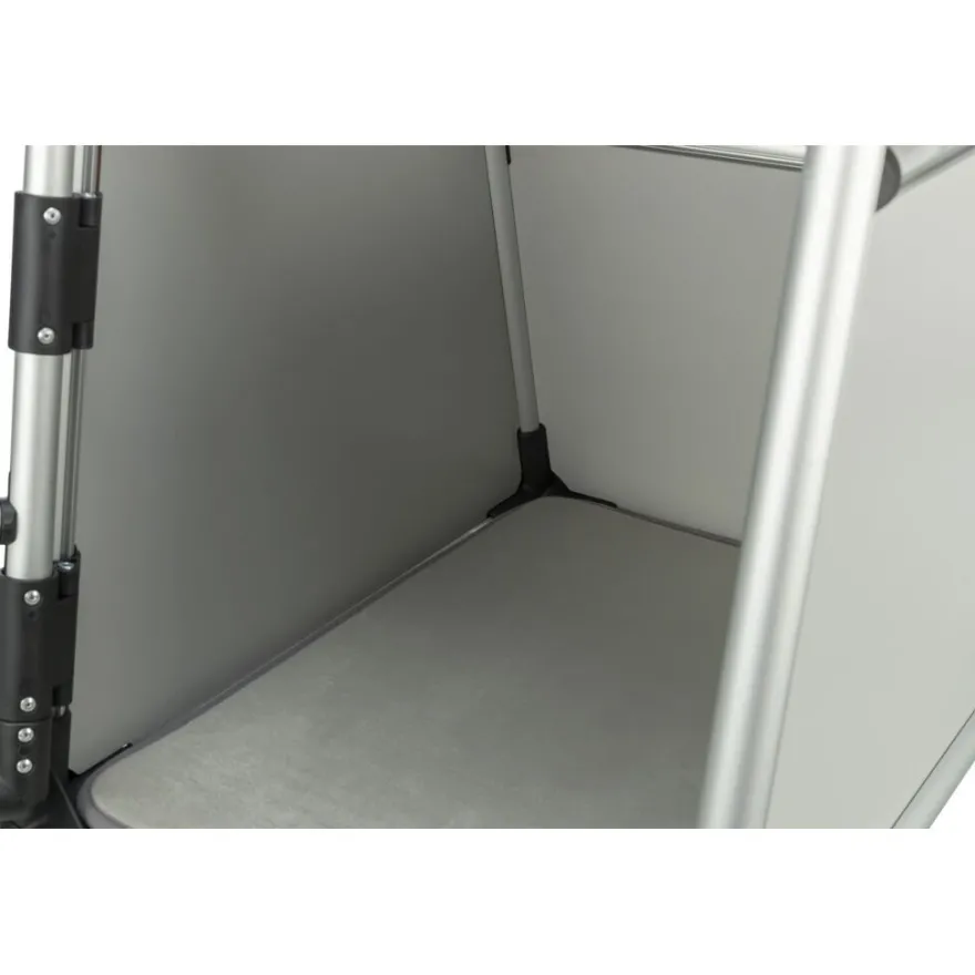 TRIXIE Transportbox, Aluminium, hellgrau/silber | M: 55 x 62 x 78 cm