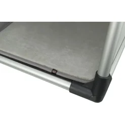 TRIXIE Transportbox, Aluminium, hellgrau/silber | M: 55 x 62 x 78 cm