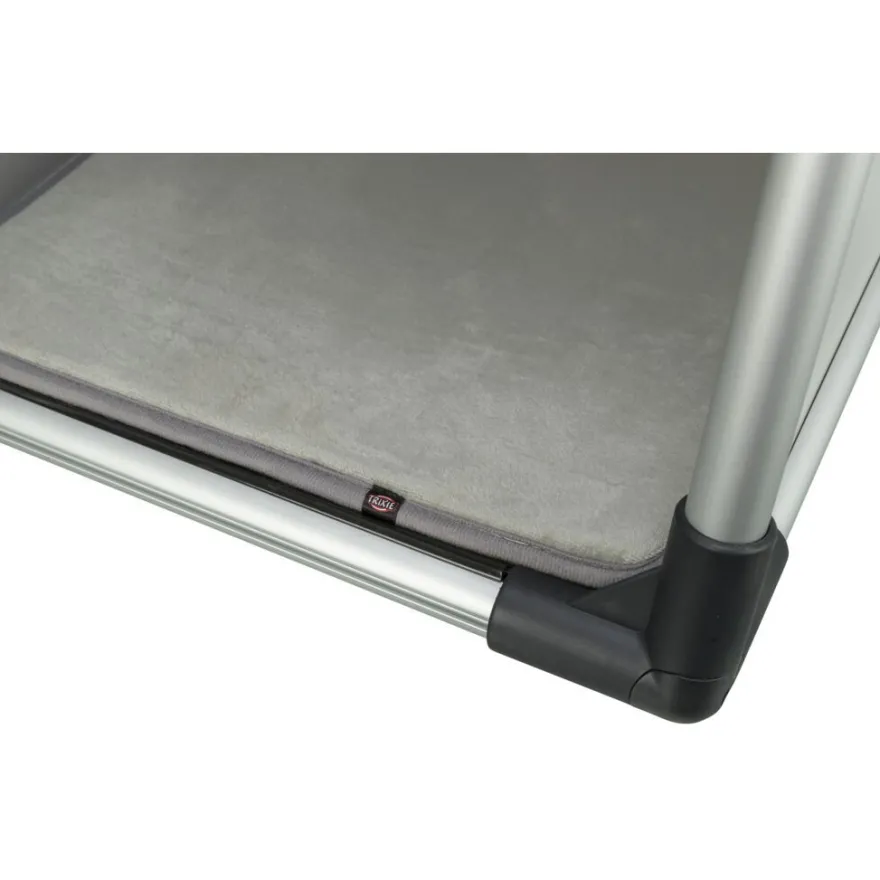 TRIXIE Transportbox, Aluminium, hellgrau/silber | M: 55 x 62 x 78 cm
